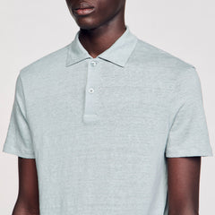 Linen polo shirt Chambray Sandro Men