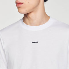 Short-sleeved T-shirt White Sandro Men