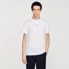 Short-sleeved T-shirt White Sandro Men