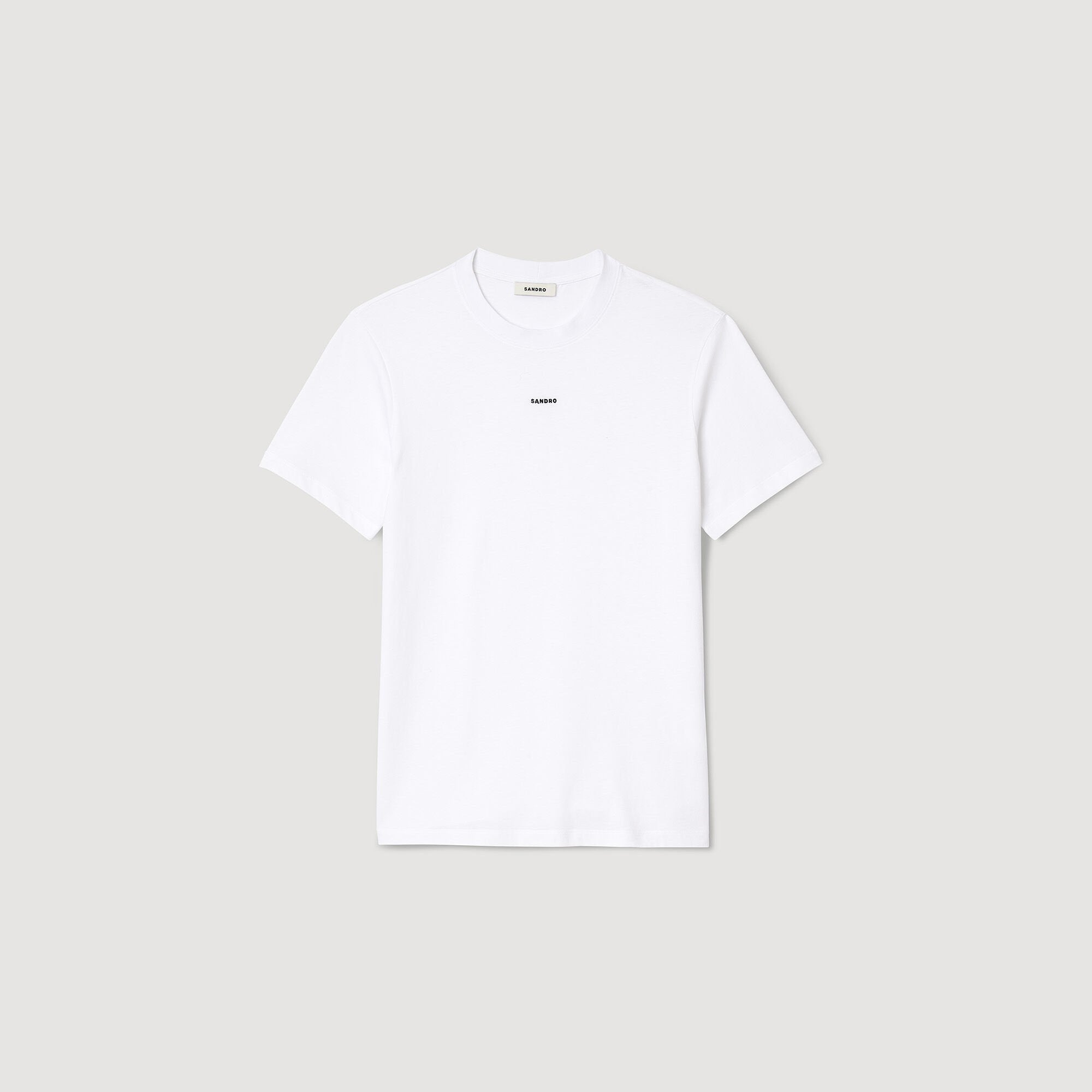 Short-sleeved T-shirt White Sandro Men