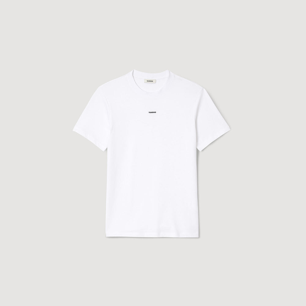 Short-sleeved T-shirt White Sandro Men