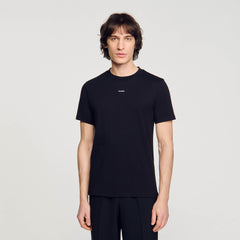 Short-sleeved T-shirt Black Sandro Men