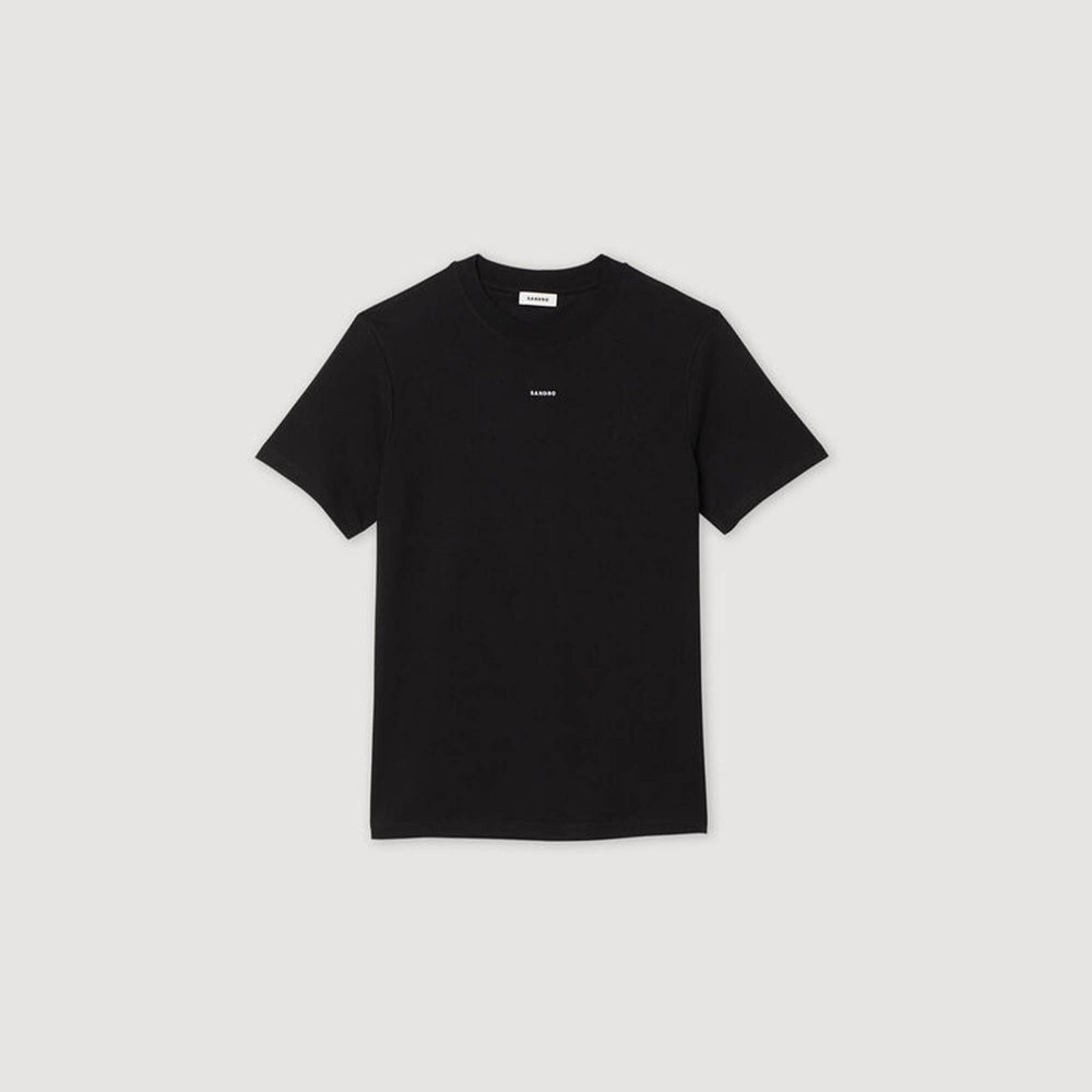 Short-sleeved T-shirt Black Sandro Men