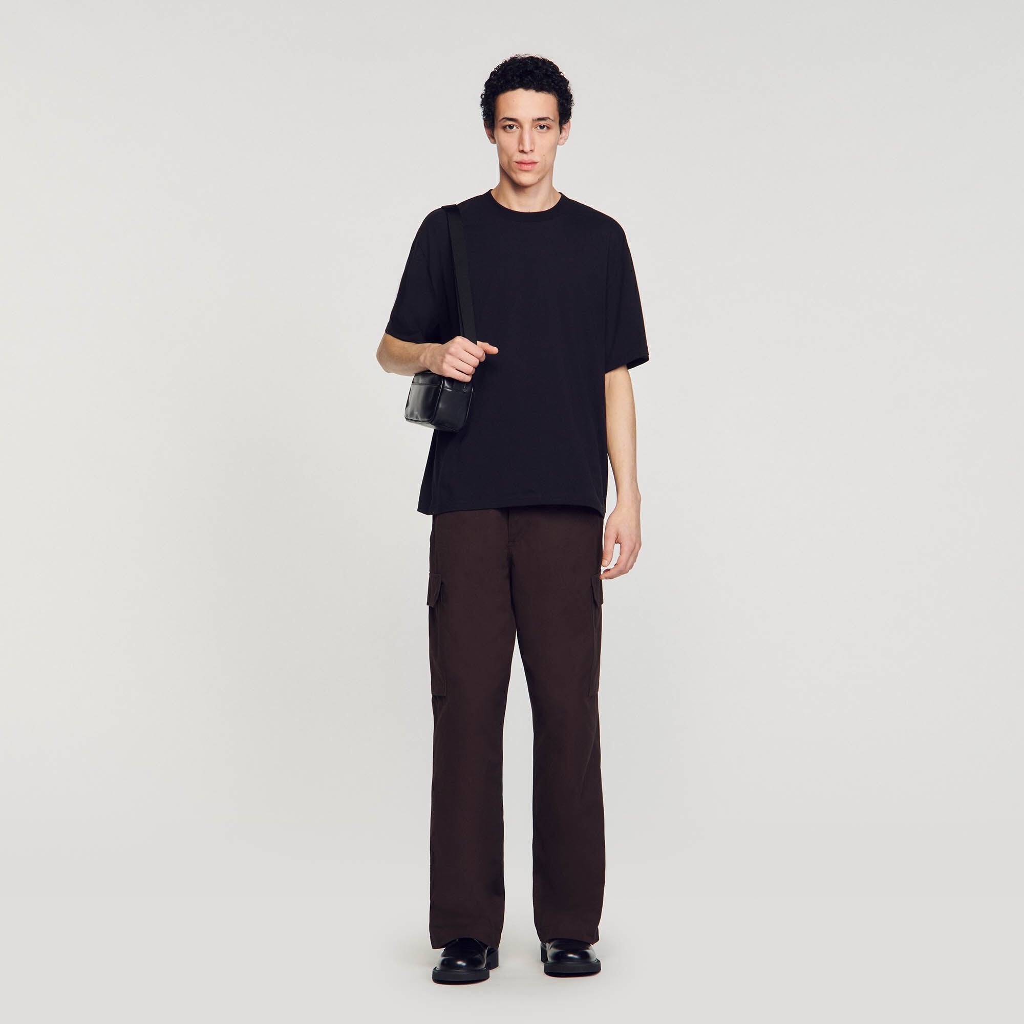 Oversized T-shirt Black Sandro Men