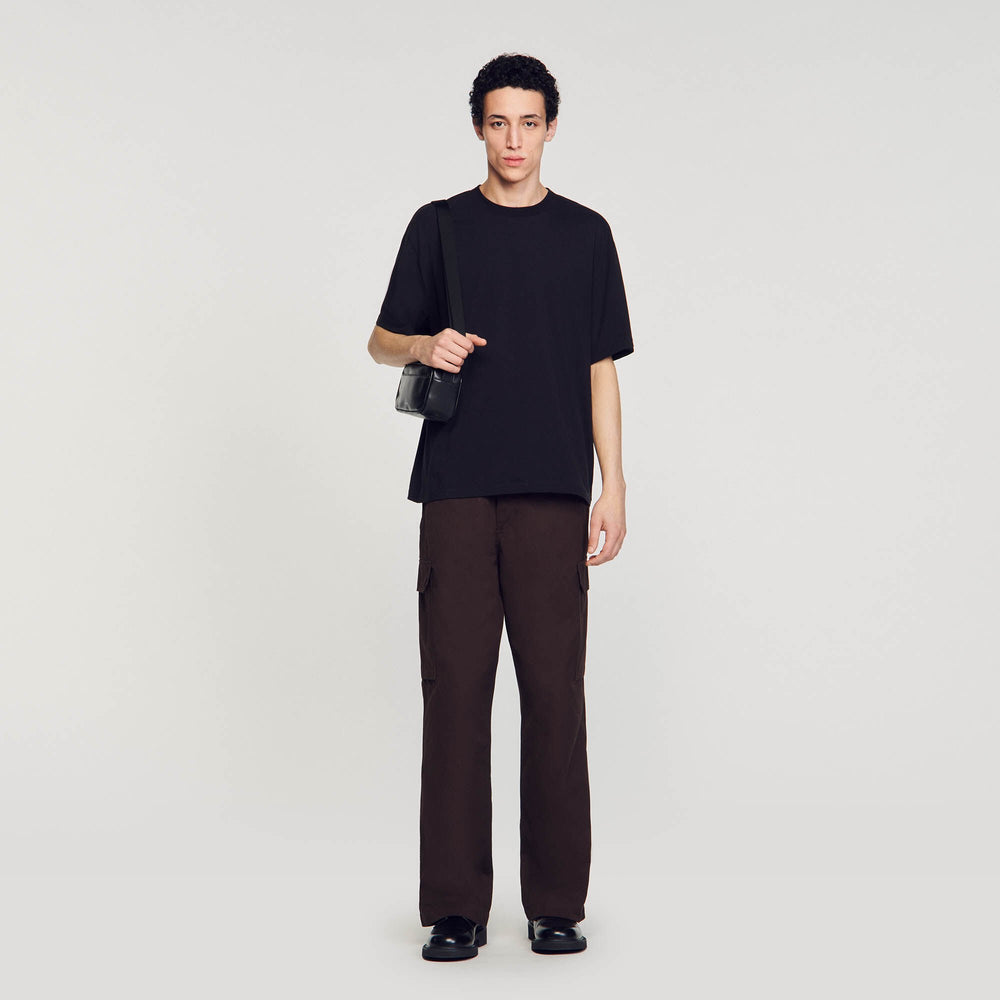 Oversized T-shirt Black Sandro Men