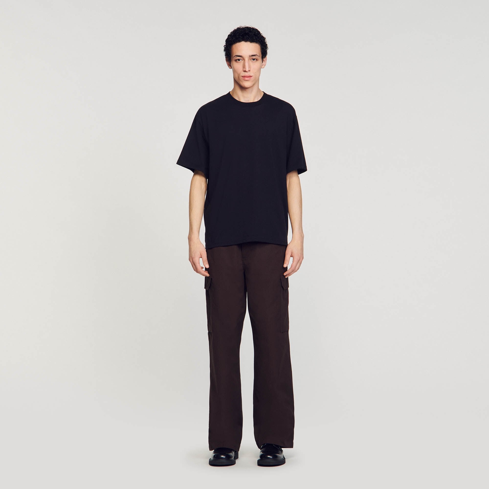 Oversized T-shirt Black Sandro Men