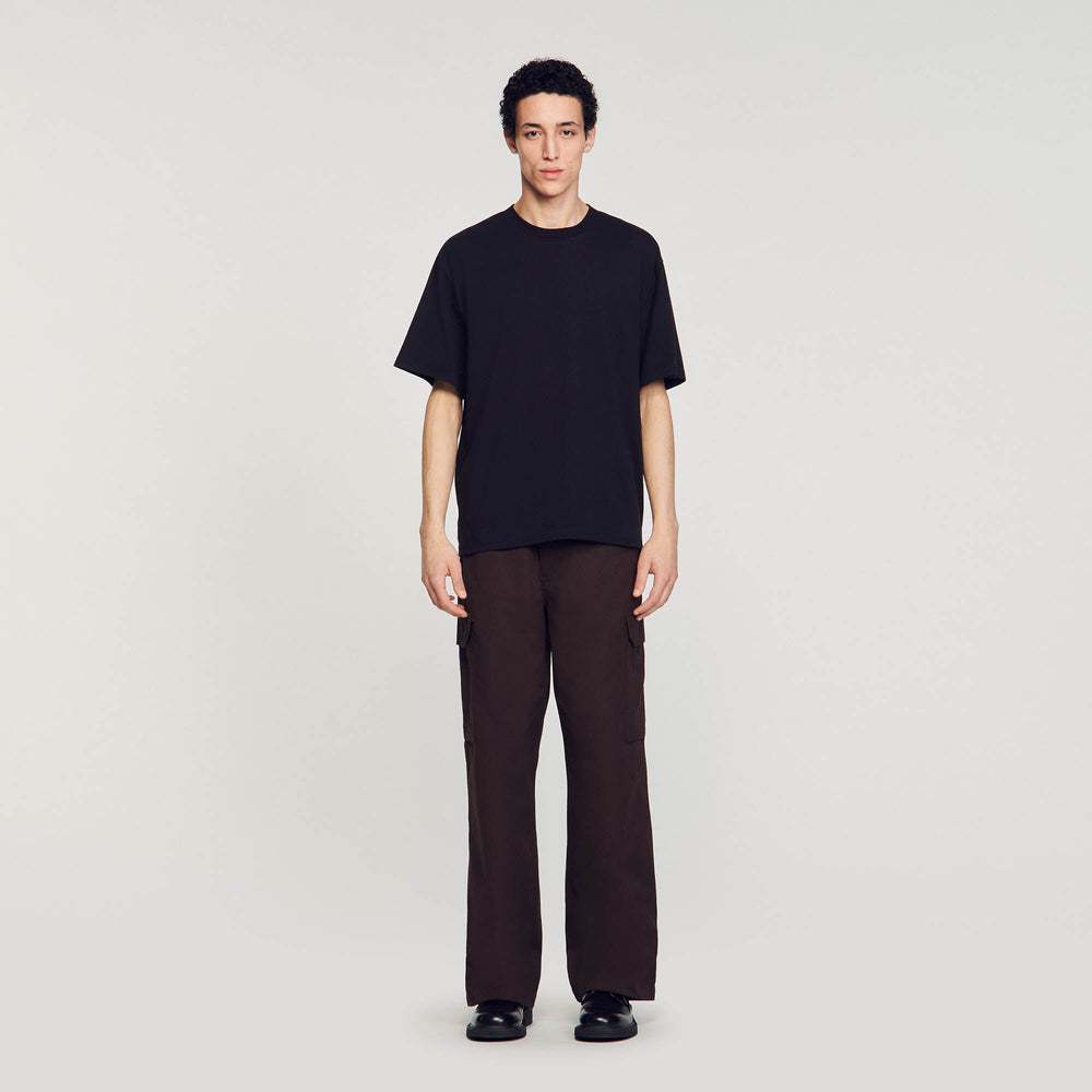 Oversized T-shirt Black Sandro Men