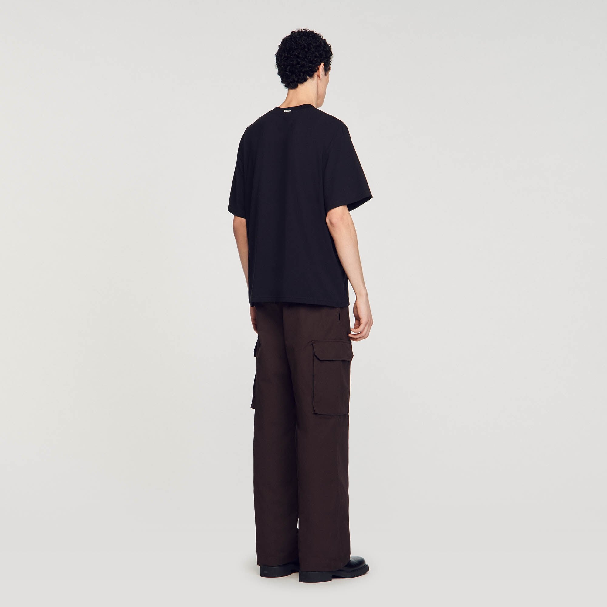 Oversized T-shirt Black Sandro Men