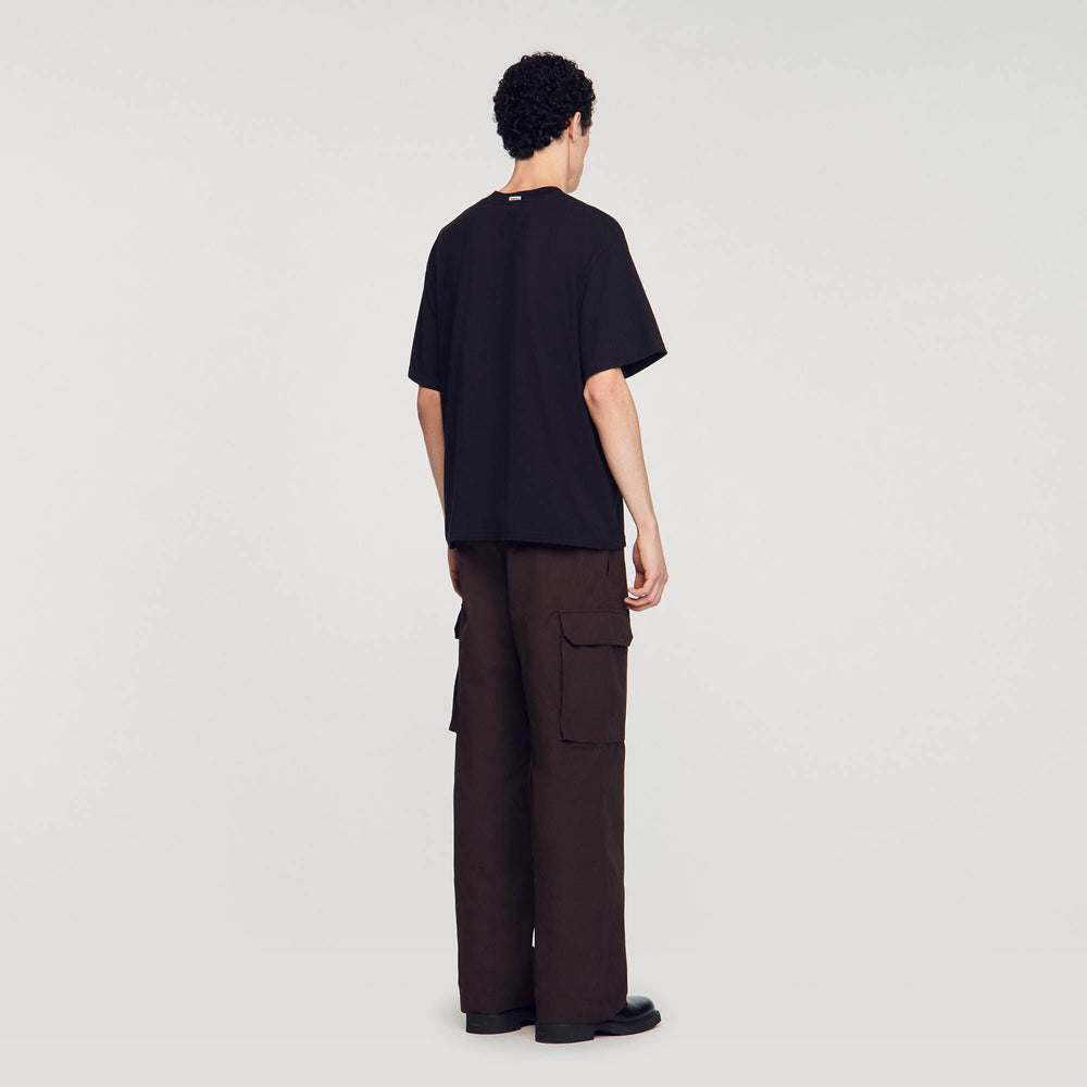 Oversized T-shirt Black Sandro Men