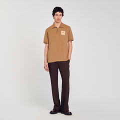 Polo shirt with flower patch Nut Sandro Men