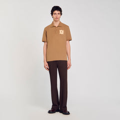 Polo shirt with flower patch Nut Sandro Men