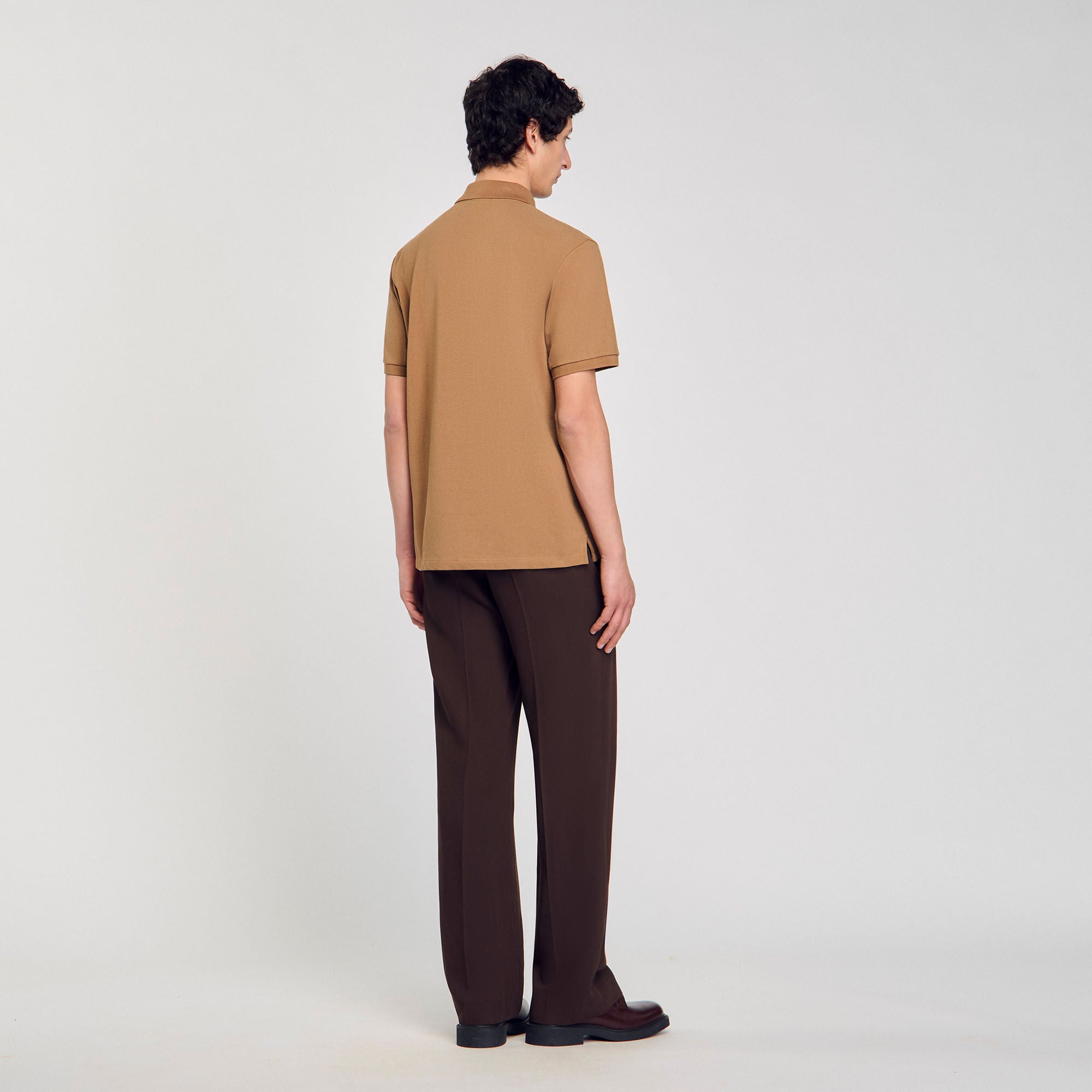 Polo shirt with flower patch Nut Sandro Men