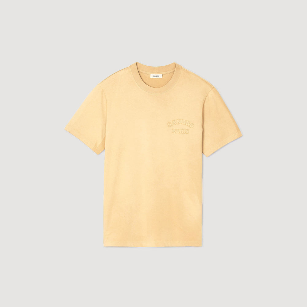 Worn-effect T-shirt Sand. Sandro Men