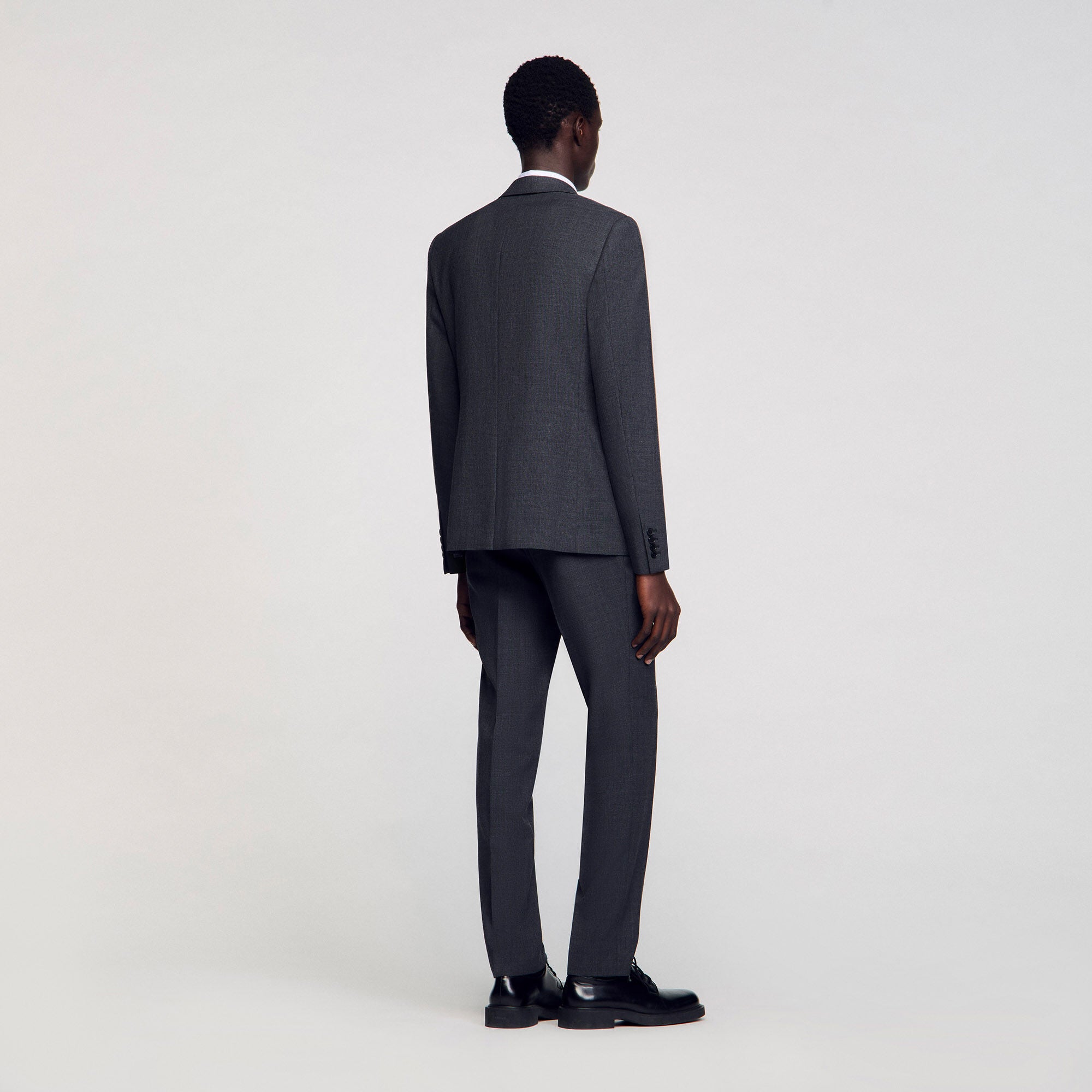 Wool suit jacket Mocked Grey Sandro Men
