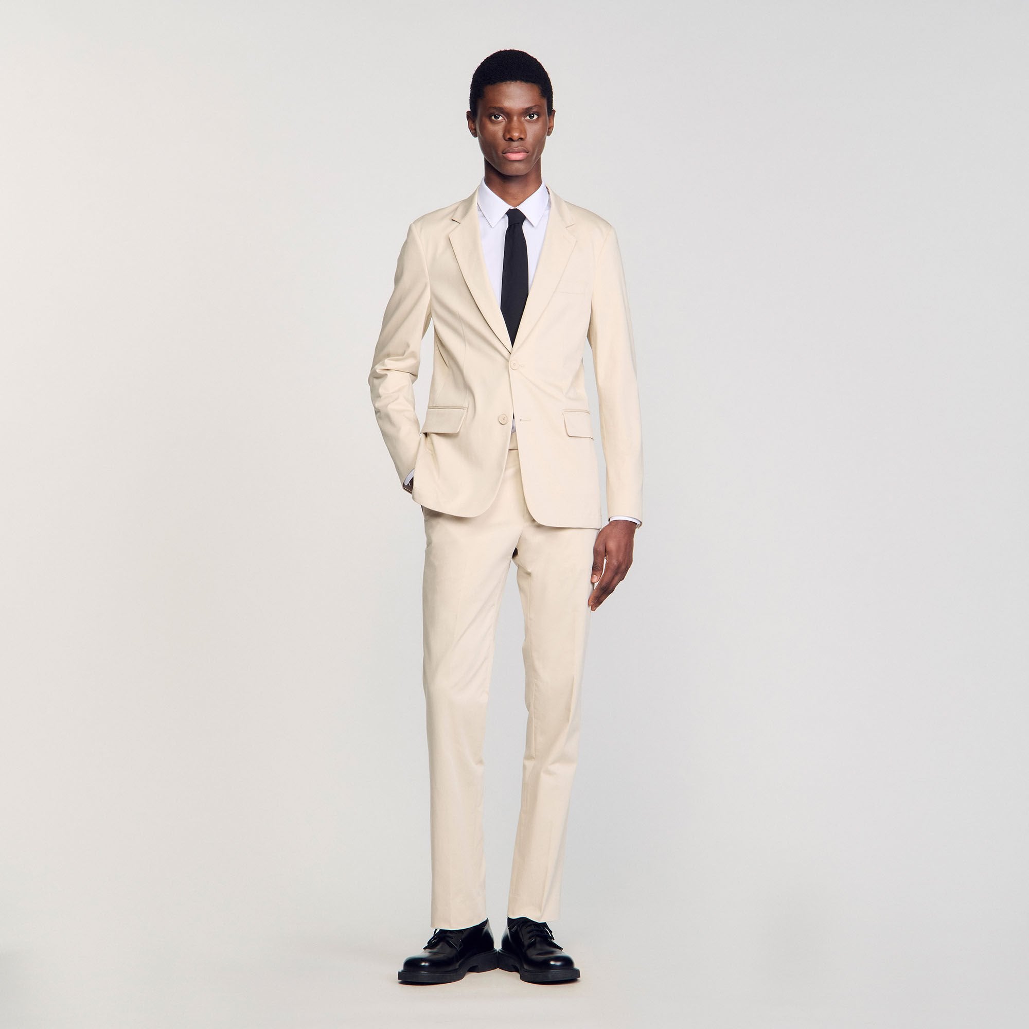 Suit jacket Ivory. Sandro Men