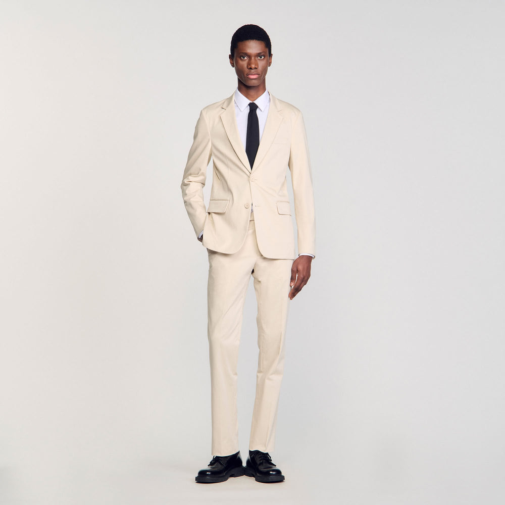 Suit jacket Ivory. Sandro Men
