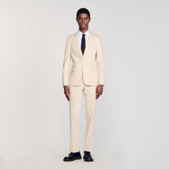 Suit jacket Ivory. Sandro Men