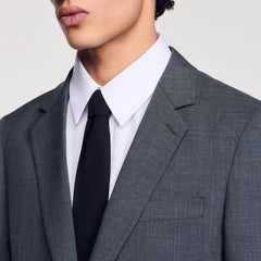 Wool suit jacket Mocked Grey Sandro Men