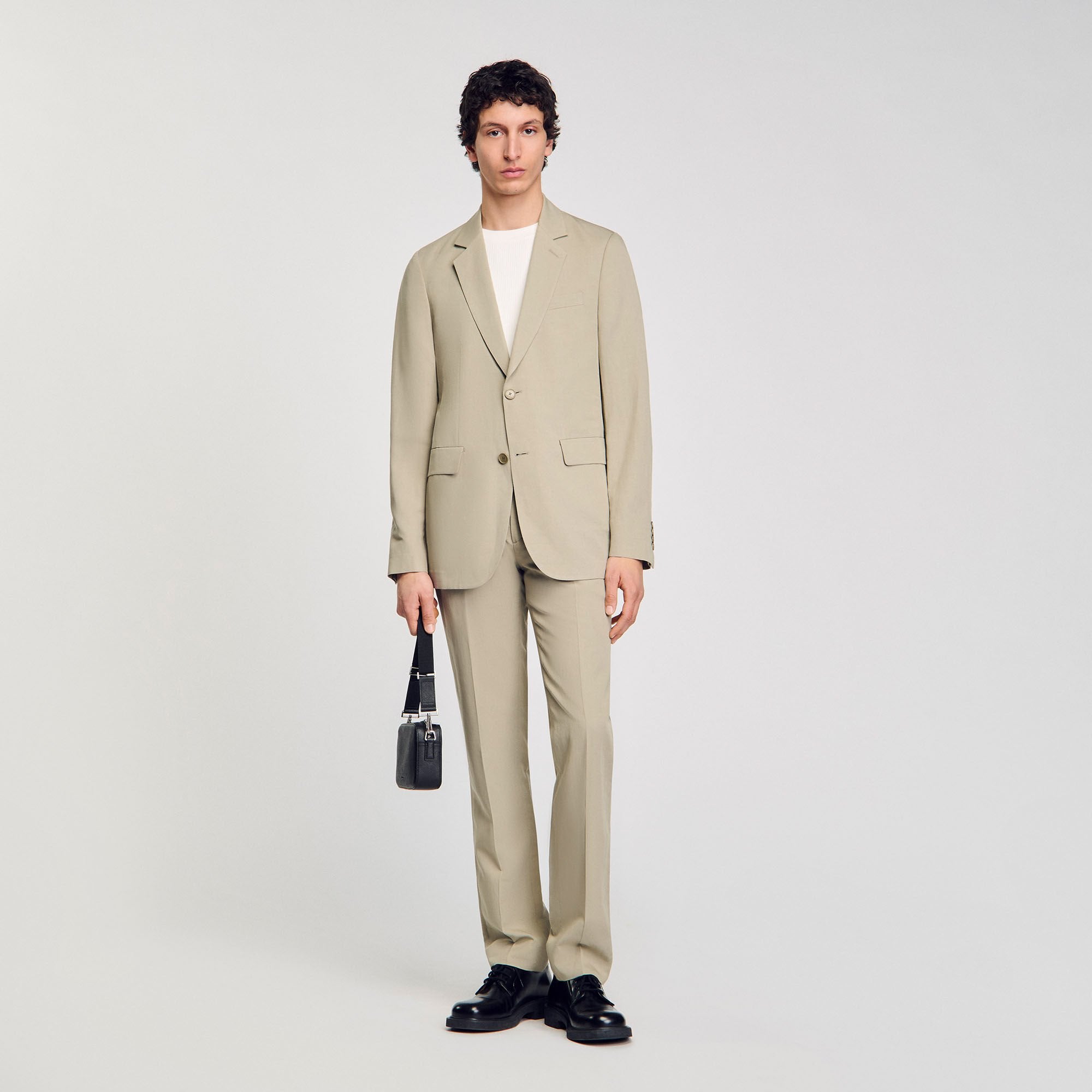 Suit jacket Light Kaki. Sandro Men