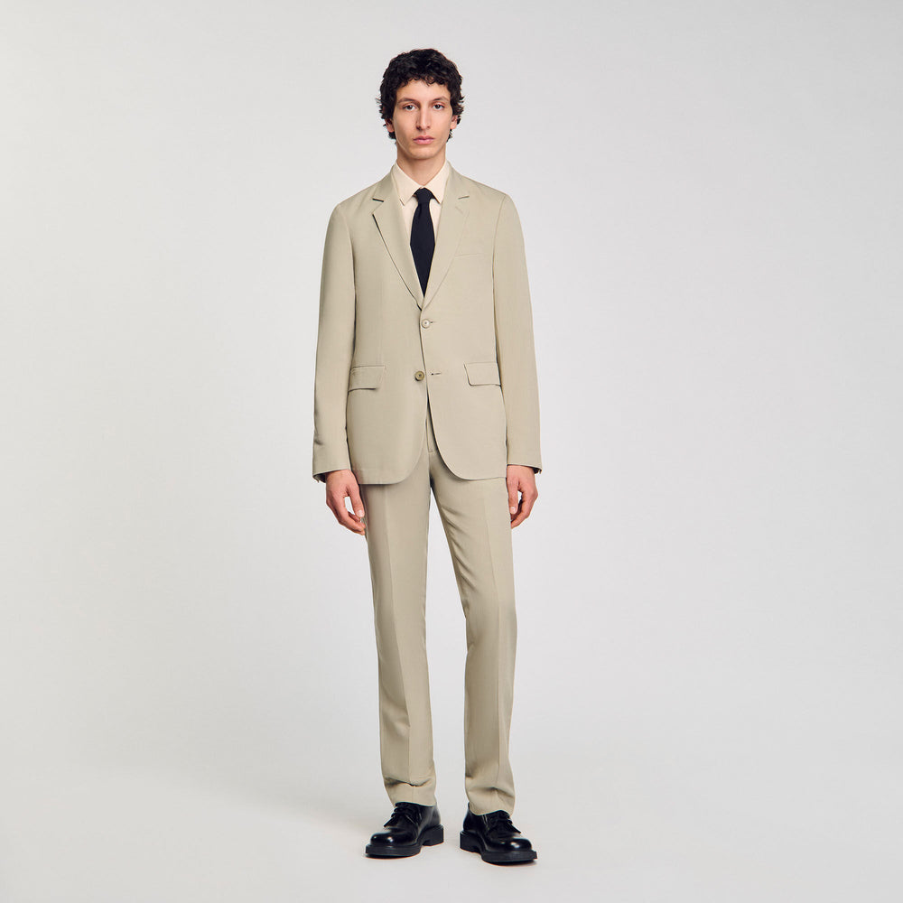 Suit jacket Light Kaki. Sandro Men