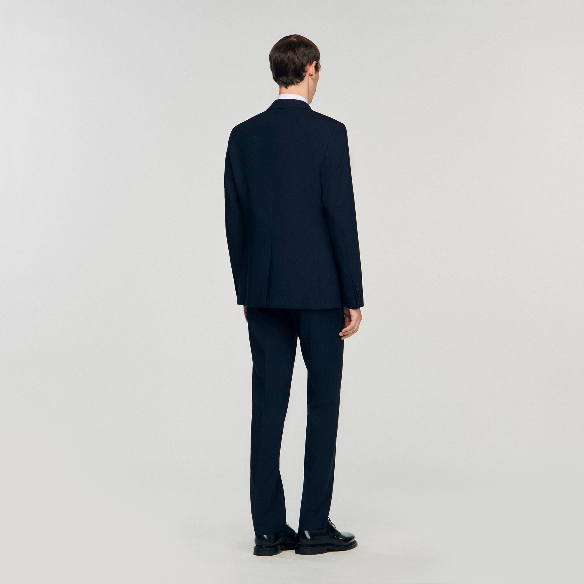 Wool suit jacket Navy Blue Sandro Men