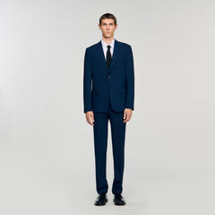 Wool suit jacket Royal Blue Sandro Men