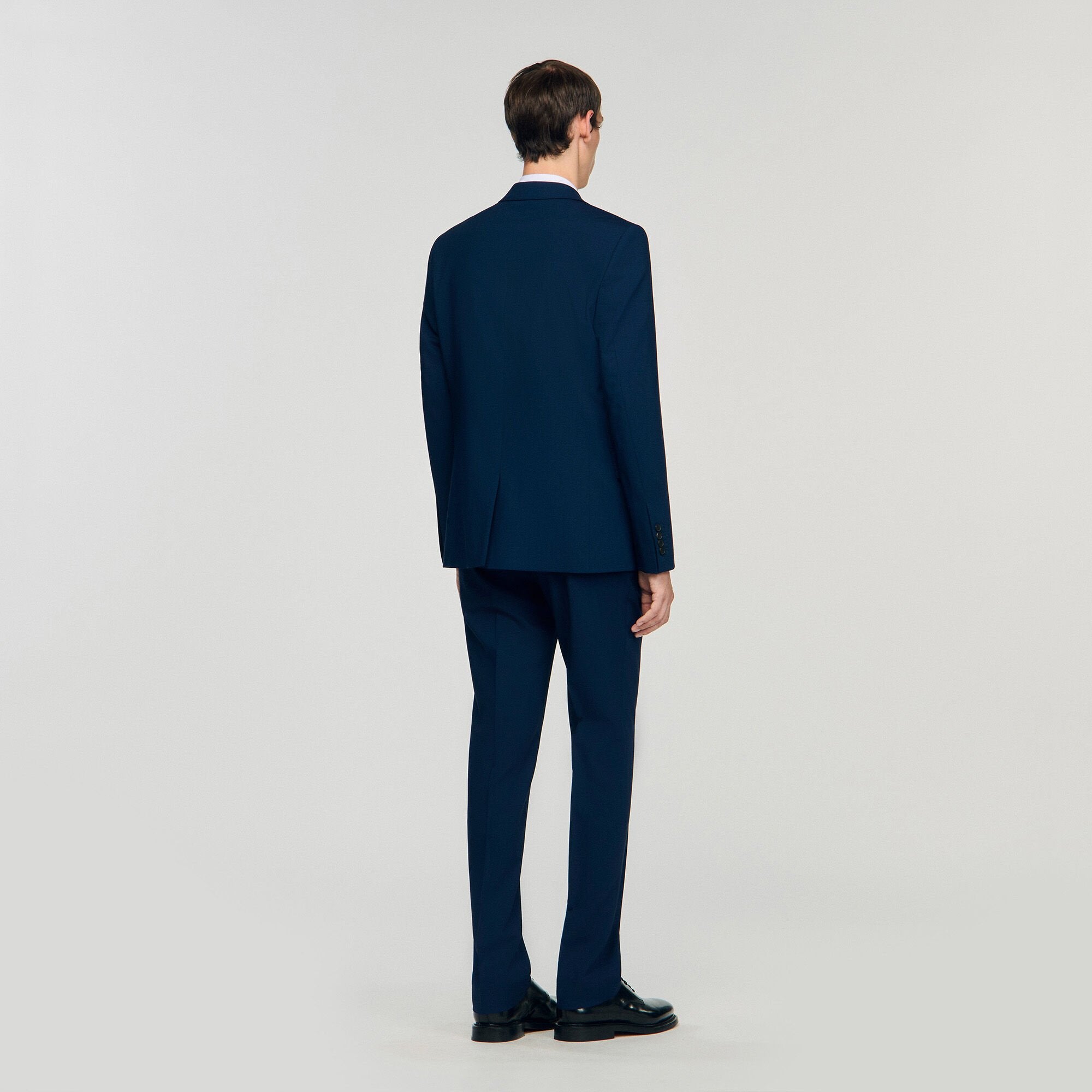 Wool suit jacket Royal Blue Sandro Men