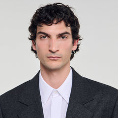 Wool suit jacket Heather Charcoal Sandro Men