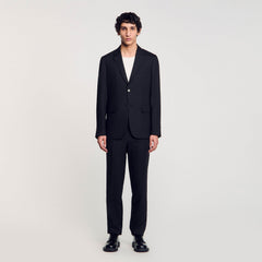 Classic suit jacket Black Sandro Men