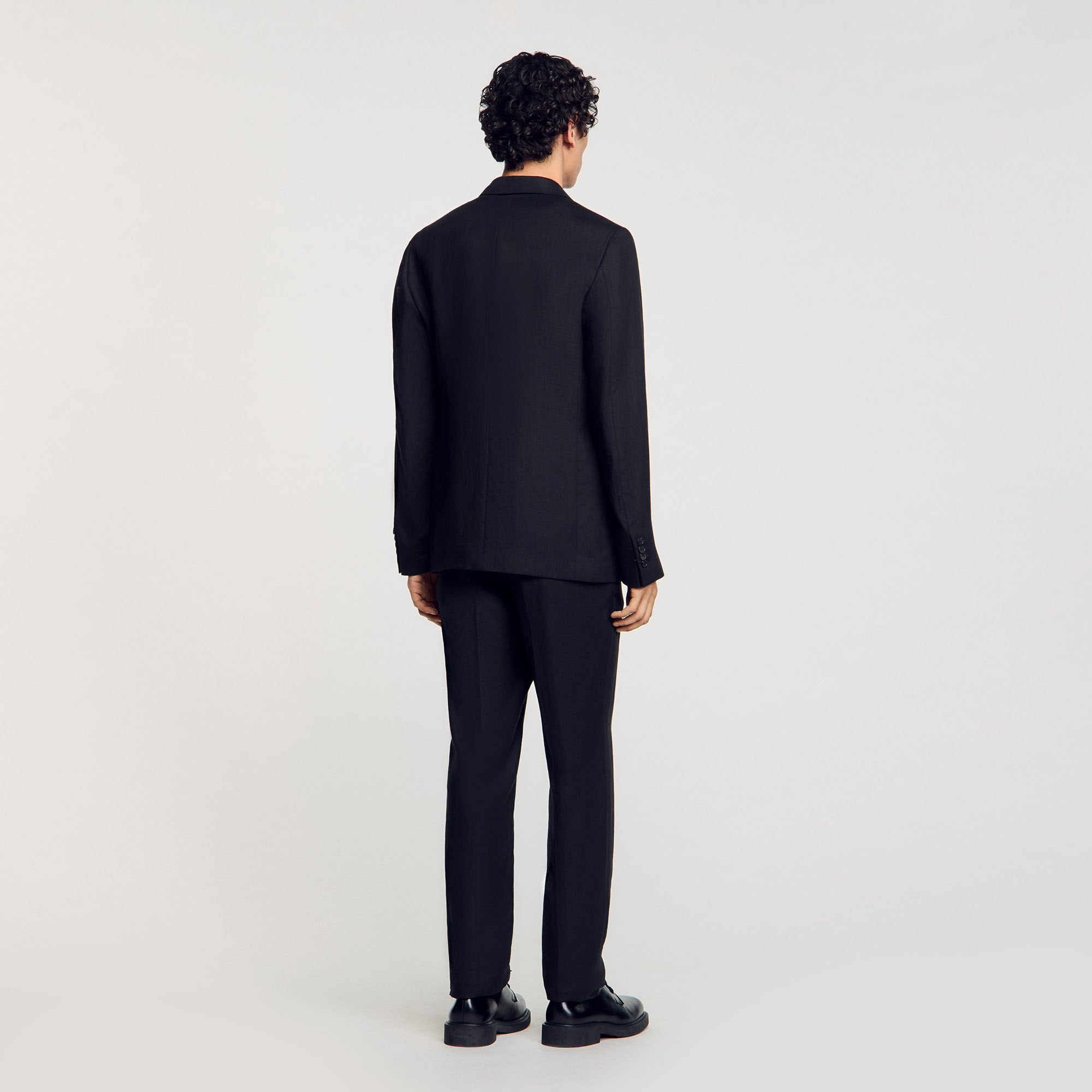 Classic suit jacket Black Sandro Men